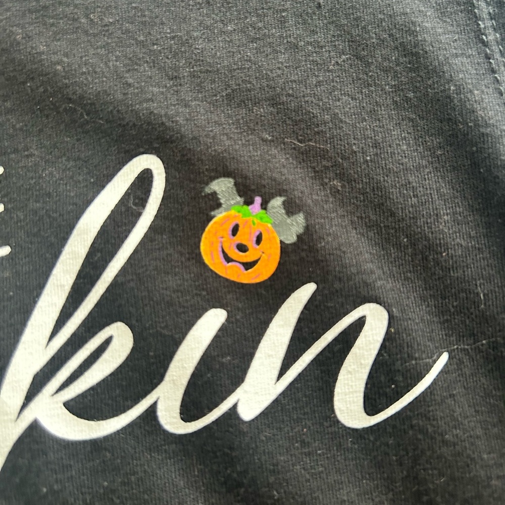 Disney Parks “Hello There Pumpkin” | Women’s M Black Tank Top | Halloween - Picture 3 of 7
